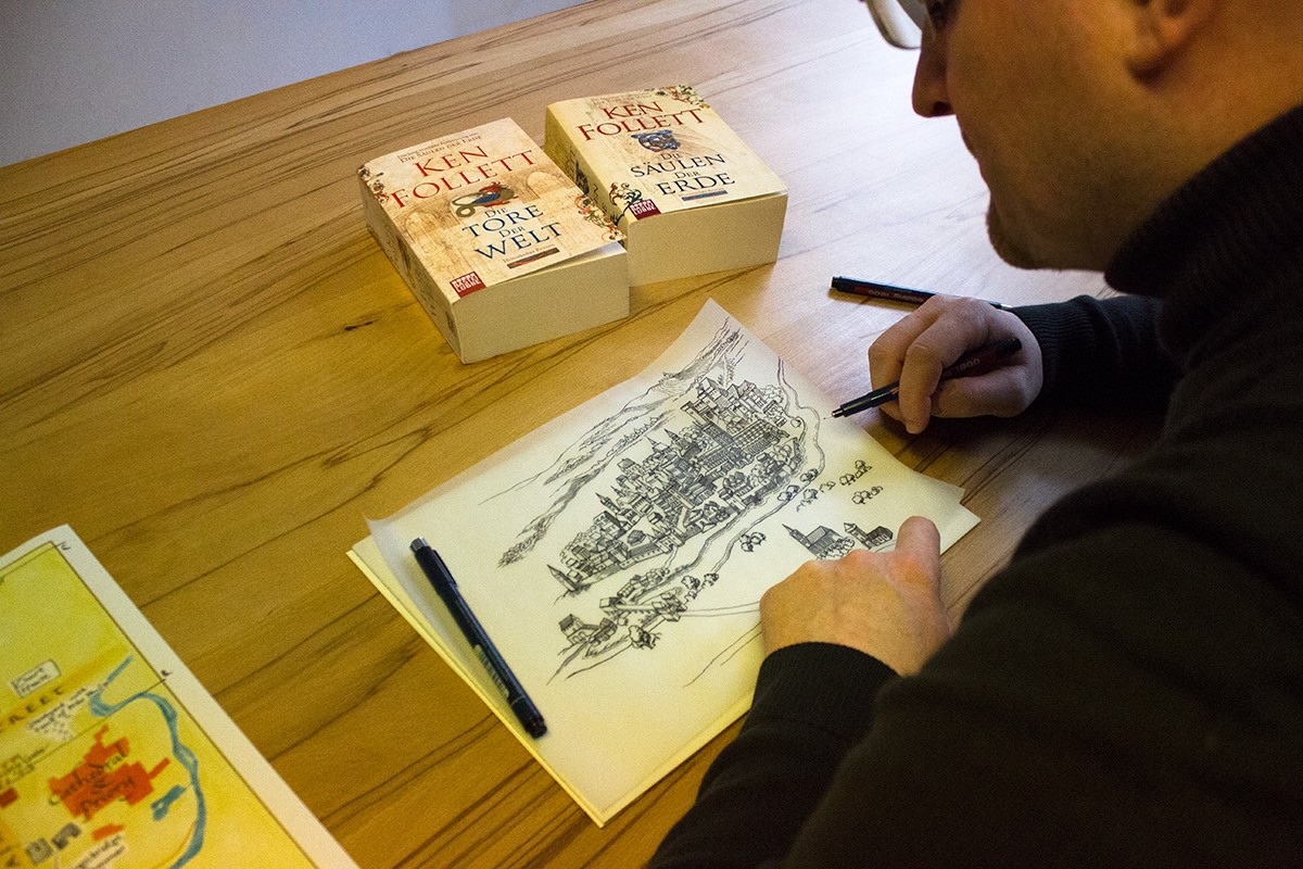 Illustrationen für Ken Follett, Das Fundament der Ewigkeit (Bastei Lübbe)