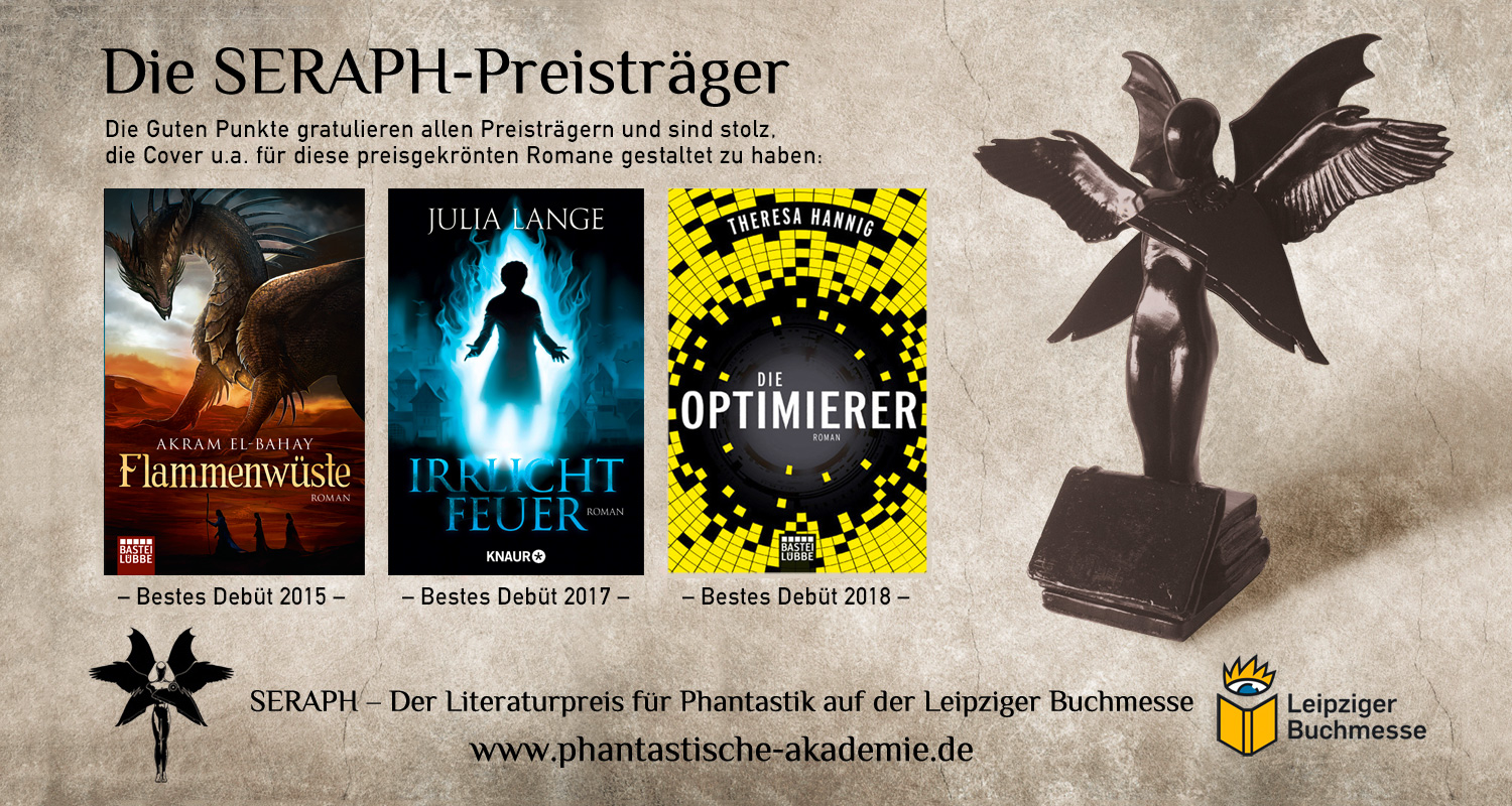 SERAPH 2018 – Preisgekrönte Bücher mit Guter-Punkt-Covergestaltung