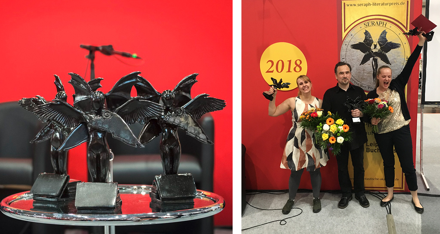 SERAPH 2018 – Die Gewinner Janna Ruth, Michael Marrak und Theresa Hannig