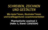 Gesprächspanel »Schreiben, Zeichnen und Gestalten« am 21.3.2024 auf der Leipziger Buchmesse