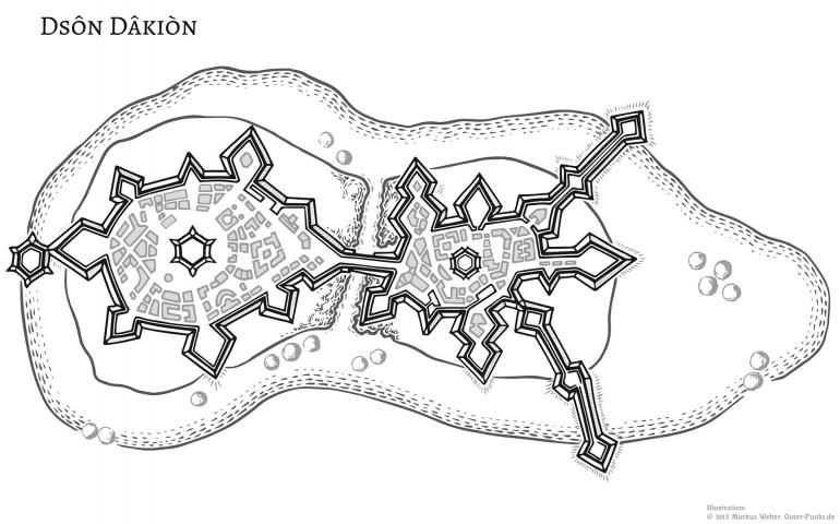 Illustration einer Karte für »Die Legenden der Albae« von Markus Heitz (erschienen bei Piper)